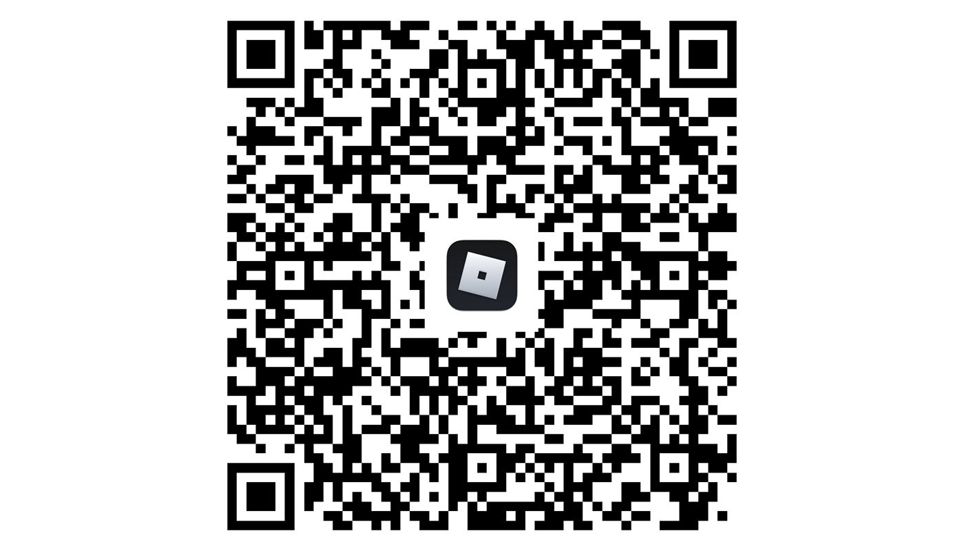 Escaneie este QR Code para ter acesso às experiências interativas no Roblox