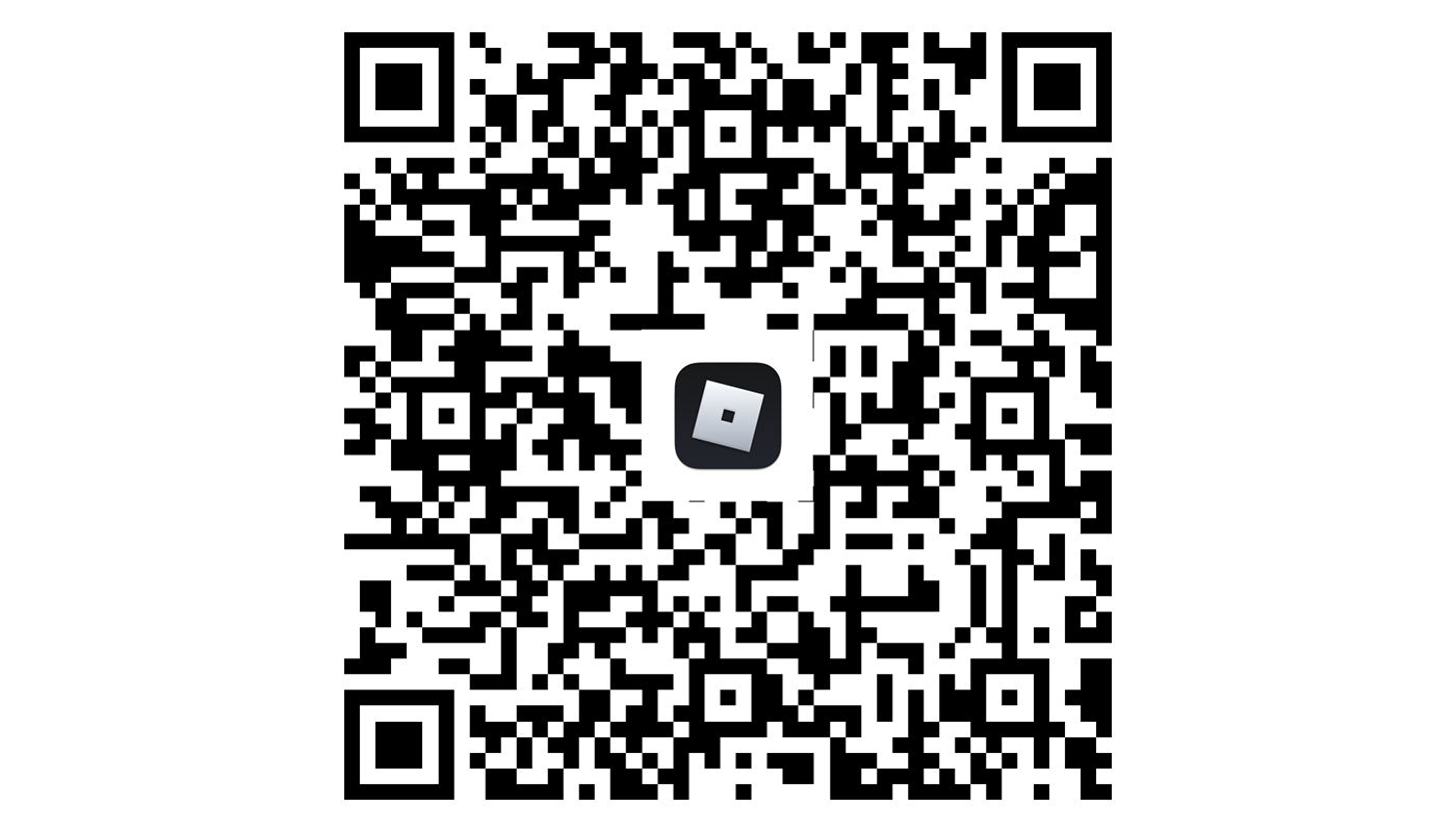 Escaneie este QR Code para ter acesso às experiências interativas no Roblox
