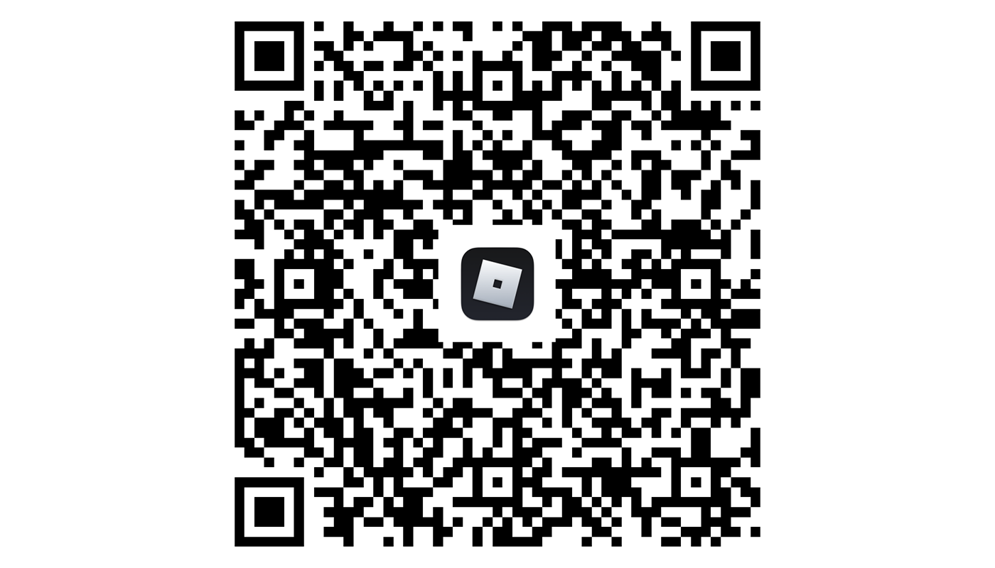 Escaneie este QR Code para ter acesso às experiências interativas no Roblox